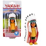 Bullyland 43364 - Spielfigur Indianer Yakari mit abnehmbaren Federschmuck, ca. 10,9 cm, detailgetreu, ideal als kleines Geschenk für Kinder ab 3 Jahren
