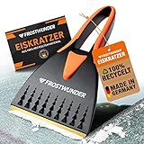 FROSTWUNDER - Eiskratzer Messingklinge [Made in Germany] - 100% recycelter Eiskratzer Auto Messingklinge - Langlebiger Auto Eiskratzer - Blitzschneller Messing Eiskratzer - Scheibenkratzer Auto Stabil