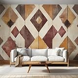 Fototapete Azteken Südwestlich Tribal Ureinwohner Amerikas 200x140, Rustikale Rom Geometrische Tapete Fototapeten, Schlafzimmer Wohnzimmer, Vlies Tapeten Wandtapete, XXL Wandbild Wand Deko