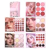 Make-up-Bücher-Palette – 6-Farben-Concealer, Lidschatten-Palette mit 24 Farben, für Frauen und Mädchen, Make-up, Reisen, Schönheit, Party, Alltag, Schönheitsdesign, schnell