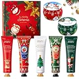 Handcreme Weihnachtsgeschenke Set, Mini Handcreme Set, Duftkerzen Geschenkset Geburtstagsgeschenk, Geschenke für Frauen, Kleine Geschenke Weihnachten, für Mitarbeiter, Adventskalender 2025