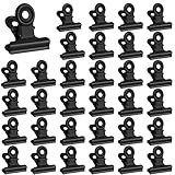 tonyg-p Kleine Büroklammern 60 Stück Mini Metall klammern, 22 mm Multi-function Clips for klammern, Briefklemmer für Fotos, Office and Kitchen(Schwarz)