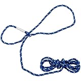 RL24 TransHorse - Kontaktseil Allround | Führstrick mit Einer Schlaufe | elastischer Pferde-Strick | Bodenarbeitsseil in Water Blue | Anbindestrick | Länge 4 m | 3 Stück (3er Set)