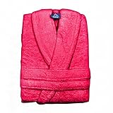 Alpes Blanc Bademantel mit Schalkragen, Baumwolle und Bambus, 450 g/m², fuchsia, Small