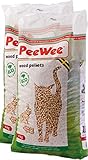 PeeWee 28 L / 18 KG Holzstreu Katzenstreu Einstreu Bio Öko Streu Pellets (2x9kg)