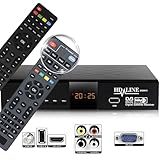 hd-line 20500 S Digitaler Satelliten HD Receiver (DVB-S/DVB-S2, HDMI, AV, 2X USB 2.0, Full HD 1080p, Digital Audio Out) [Vorprogrammiert für Astra, Hotbird und Türksat] Intelligente Fernbedienung