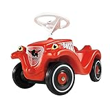 Big 800056053 - Rutschauto Bobby Car Classic mit Flüsterrädern/Schuhschutz, rot