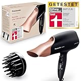Panasonic EH-NA63 Nanoe Haartrockner, Stiftung Wartentest 1,8, mit Diffusor, Styling-Düse, Gebläse- & Temperaturstufen, für sichtbaren Glanz, 2000 W Leistung, ergonomisches Design, Roségold