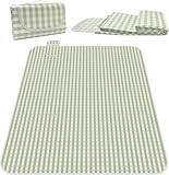 AIDUCHO Picknickdecke 150x200cm, wasserdichte Faltbare Picnic Blanket, Oxford-Stoff Stranddecke mit Tragegriff, Leicht und Tragbar Campingdecke für Strand, Park, Camping und Wandern (Grün)