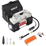 GSPSCN Digital Kompressoren Reifen Inflator, 12V Tragbare Auto Heavy Duty Doppelzylinder Luftkompressor Metall Reifenpumpe 70L/min portabel Luftpumpe für Reifen, Bälle, SUV,RV,Ballon u.s.w