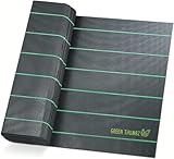 Green Thumbz Unkrautvlies Extra Stark - 1x25 m Unkrautvlies 100g/m2 - Optimales Gartenvlies, Hochbeet Folie, Unkrautfolie, Sandkastenvlies & Bodenschutzvlies zur Unkrautbekämpfung - Wasserdurchlässig