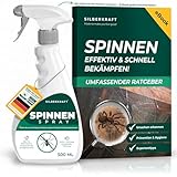 Spinnenspray 500ml inkl. gratis E-Book per QR-Code - Anti Spinnen Spray als Spinnenabwehr für Innen & Außen mit Langzeitwirkung - Spinnenmittel gegen Spinnen im Haus, Keller & an der Fassade