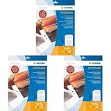 HERMA 7587 Fotophan Fotosichthüllen weiß (13 x 18 cm quer, 10 Hüllen, Folie) mit Eurolochung für Ordner und Ringbücher, beidseitig bestückbare Fotohüllen (Packung mit 3)