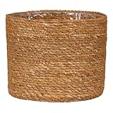 Scheurich Seegras 24, Korbgefäß/Korb-Pflanzgefäß/Korbtopf aus Seegras Farbe: Nut, 24 cm Durchmesser, 22,5 cm hoch, 10,6 l Vol.