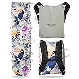 malokee Anaconda Tucans Snowboardtasche 170cm x 42cm - Wasserdicht Snowboard Tasche - Snowboard Bag - Snowboard Taschen - Boardbag Snowboard