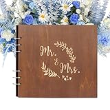 Gästebuch, Hochzeitsempfang, Spiralbindung, Holzeinband, Must-Haves, Hochzeitsbücher für Gäste zum Unterschreiben – für Geburtstage, Partys, Brautpartys, besondere Anlässe