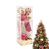 weihnachtskugel deko weihnachtsbaumschmuck weihnachtsdeko aufdruck Vista 34 kugeln zum aufhängen dekokugel weihnachtsbaumkugel weihnachtsbaumkugeln weihnachtsbaumschmuck weihnachtsdeko festlich zum