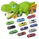 AUTOECHO Dinosaurier-Spielzeug-LKW,Amüsante Dinosaurier-Spielzeugautos - Kinder-Dinosaurier-Auto Dinosaurier verschlingendes Auto Tyrannosaurus Rex Dinosaurier-Spielzeugauto für Kinder
