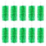 RINOO Filterbürsten-Set für Fischteiche, 30,5 x 12,9 cm, für Koiteich, Aquarium, Wasser, Garten, Teich, Skimmer, Filterreinigungsbürste, Grün, 10 Stück