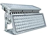 Rugging LED Strahler Flutlichter 200W 20000lm Superhell Außen 6500K Außenstrahler IP67 Wasserfest Flutlichtstrahler 2 Fluter können den Winkel frei einstellen