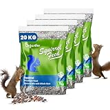 Eichhörnchenfutter - Natürliche Mischung Mit Ganzen Nüssen (20 Kg) - Speziell Für Eichhörnchen, Reich An Proteinen, Und Ballaststoffen - Für Vogelhäuschen - Pestizidfrei - Jede Jahreszeit - Organifer