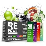 REPOWR - Elektrolyte hergestellt mit Oryx-Wüstensalz | Ohne Zucker | Ohne Kohlenhydrate | Saubere Hydratation für gesunde Ernährung, Fasten und Bewegung | Natürliche Inhaltsstoffe | 40 Beutel