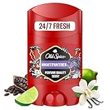 Old Spice Nightpanther Deostick für Männer 50 ml, 24/7 Frischhh bei täglicher Anwendung, Duft in Parfumqualität, Schutz vor Gerüchen, 0 Prozent Aluminiumsalze