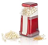 Rosenstein & Söhne Popcornmaschine: XL-Heißluft-Popcorn-Maschine für bis zu 100 g Mais, 1.200 Watt (Heißluft Popcornmaschine, Mais für Popcornmaschine, Geburtstag)