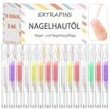 EXTRAPINS 15 Stück Cuticle Oil,Nagelöl Stift,Nagelpflegestift,Nagelöl Cuticle Oil Pen für die Reparatur von Rissigen und Trockenen Nägeln Moisturizer Nail oil Nagelhaut-Ölstift