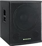 Pronomic SA-18 SUB Aktiv Subwoofer - 1x 18' Speaker mit Bassreflex-Öffnungen - 600 Watt Spitzenleistung - max. SPL: 126 dB - 35mm-Flansch - schwarz