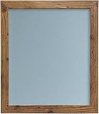 Frames By Post H7 Bilderrahmen Eiche rustikal Breite 25 mm 25 mm breit mit Schwarz, Weiß, Elfenbein, Rosa und Hellblau Grau Rückwand, MDF, Light Blue Grey Backing Board, 30' x 20'(Plastic Glass)