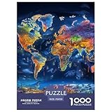 Weltkarte 1000 Teile Puzzles Puzzlespiele Klassisches Lernspiel Für Die Ganze Familie Tolle Geschenkidee 70x50cm/1000pcs