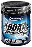 IronMaxx BCAA's + Glutamine - 1200 (260 Tricaps) | BCAA-Kapseln, zuckerfrei und frei von Konservierungsstoffen | Hochdosierte Aminosäurekapseln inklusive allen BCAAs und L-Glutamin