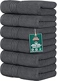 Utopia Towels - Premium Handtücher - 100% gekämmte, ringgesponnene Baumwolle, ultraweich und sehr saugfähig, Dicke Handtücher 41 x 71 CM's, hochwertige Handtücher (6er-Pack, Grau)
