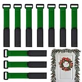 Générique Weihnachtsgirlanden für Rampen, 10 Stück, verstellbare Riemen für Krone, flexible Kabelbänder für Rampen – für Garten, Außenbereich, Äste, Eingangstür, Mantel