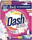Dash 2 in 1 Colorwaschmittel mit Weichspülerduft, Pulver – 3 kg (ca. 50 Waschladungen)