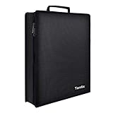 Tamfile Feuerfeste Dokumententasche Große Kapazität Feuerfest Wasserdichte Tasche hält Bankkarten, Dokumente Aufbewahrungsbox für A4 Büro 42×31×10 cm Schwarz