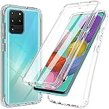 XCYYOO Hülle Kompatibel mit Samsung Galaxy Note 20, 360 Vollbildabdeckung Grad Durchsichtig Handyhülle Shockproof Transparentes Silikon Cover Transparent Schutzhülle mit Galaxy Note 20