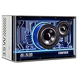 Edifier QD35 kompaktes Bluetooth-Lautsprechersystem mit RGB-Lichteffekten, Bluetooth V5.3 und Zwei ultraschnellen Ladeanschlüssen. Hi-Res Audio Zertifiziert.