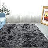 ABWXN Area Rug for Bedroom Fluffy Shaggy Rug Plush Fuzzy Rug for Living Room, Soft furry Shag Rug for Boys/Girls Room (Dark Gray, 80x150cm)