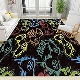 Bunter Gamepad-Teppich, weich, waschbar, für Schlafzimmer, Wohnzimmer, Kinderzimmer, 180 x 240 cm