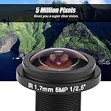 M12 Weitwinkel-Panorama Linse 5Mp Hd Fisheye Überwachungs Kamera Objektiv 1,7mm Brennweite 185 ° CCTV-Linse für Fisheye-Sicherheits Kamera
