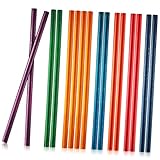 BESTonZON 16 Stück Teiliges Buntes Holz Rhythmus Sticks Farbig Lackierte Schlaginstrumente für Handliche Langlebiges Naturholz Fördert Rhythmusgefühl und Musikalisches Lernen
