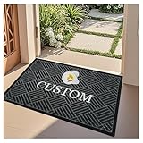 CVBN Personalisierte Fußmatte mit Logo und Text Kommerziell Deko-fussmatte Geschenk Zum Einzug Schmutzmatte für Unternehmen Supermärkte Firmeneingänge,60x90cm