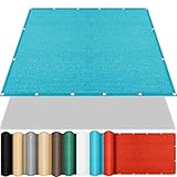 Balkonbespannung Reißfest 100 x 150 cm, 98% UV Schutz, Reißfest Wetterfest, Gartenmasche Schattenplane, Sonnensegel Beschattung, für Garten Balkon, Himmelblau