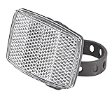 Prophete MTB-fahrradreflektor MTB-Reflektor mit Halter, weiß, schwarz, L, 5261