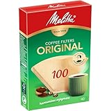 Melitta Original 100 Kaffeefilter braun, 40 Stück – Aromafilter, ungebleicht, FSC-zertifiziert, für Handfilter & Kaffeemaschinen, stabile Filtertüten, umweltfreundlich