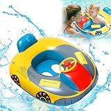 Kinder Schwimmring, Automobil Schwimmring Aufblasbare Schwimmen Ring Schwimmsitz Kinderboot, Schwimmhilfe mit Lenkrad Griff Schwimmhilfe für Kinder(72 * 65cm)