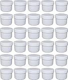 30 Salbendöschen, Creme-döschen, Salbenkruke flach, 35ml Inhalt.