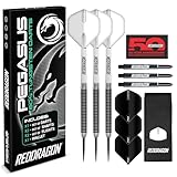 RED DRAGON Darts - Pegasus Dartpfeile Profi 80% Tungsten Darts Set | Erhältlich mit Dartpfeile Metallspitze 23g Steeldarts | Dart Pfeile mit Flights, Schäften & Etui